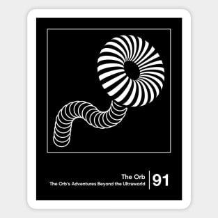 The Orb's Adventures Beyond the Ultraworld / Minimal Graphic Artwork Magnet